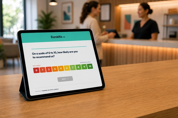 Customer answering a satisfaction survey as part of How to create a simple, clear and effective satisfaction survey