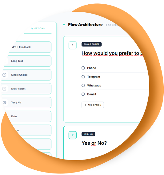 Custom survey builder